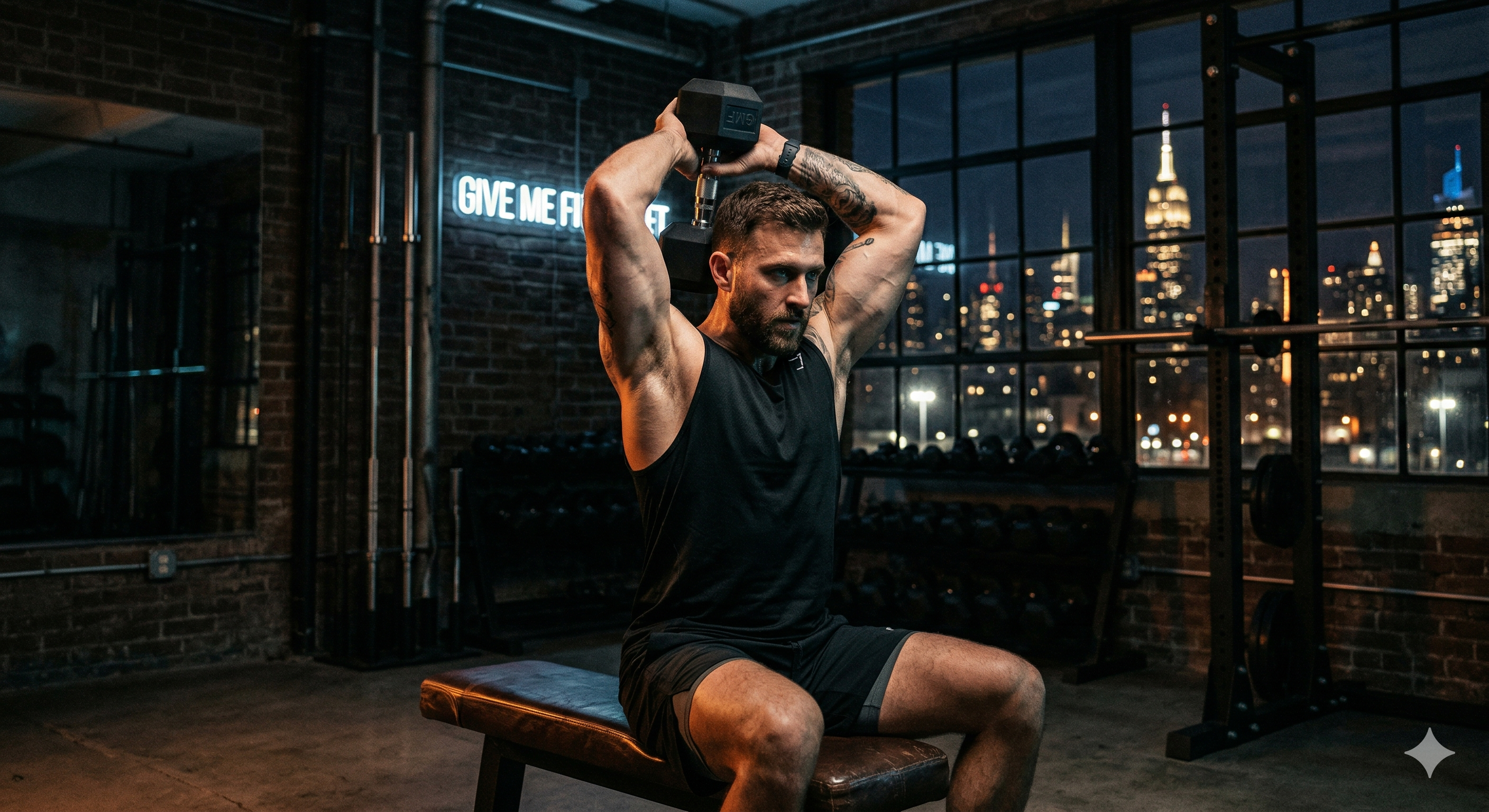 Cómo hacer extensiones de tríceps con mancuernas