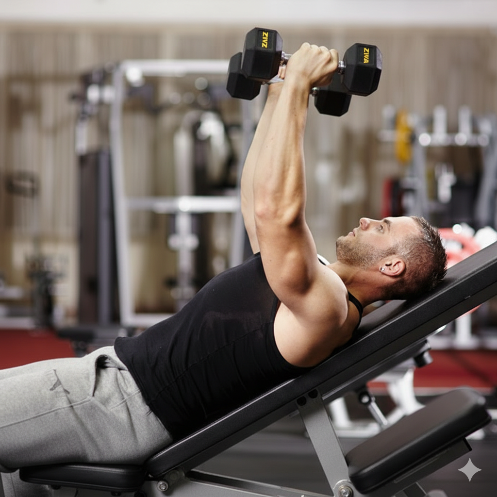 Press francés con mancuernas: El ejercicio para unos tríceps fuertes y definidos