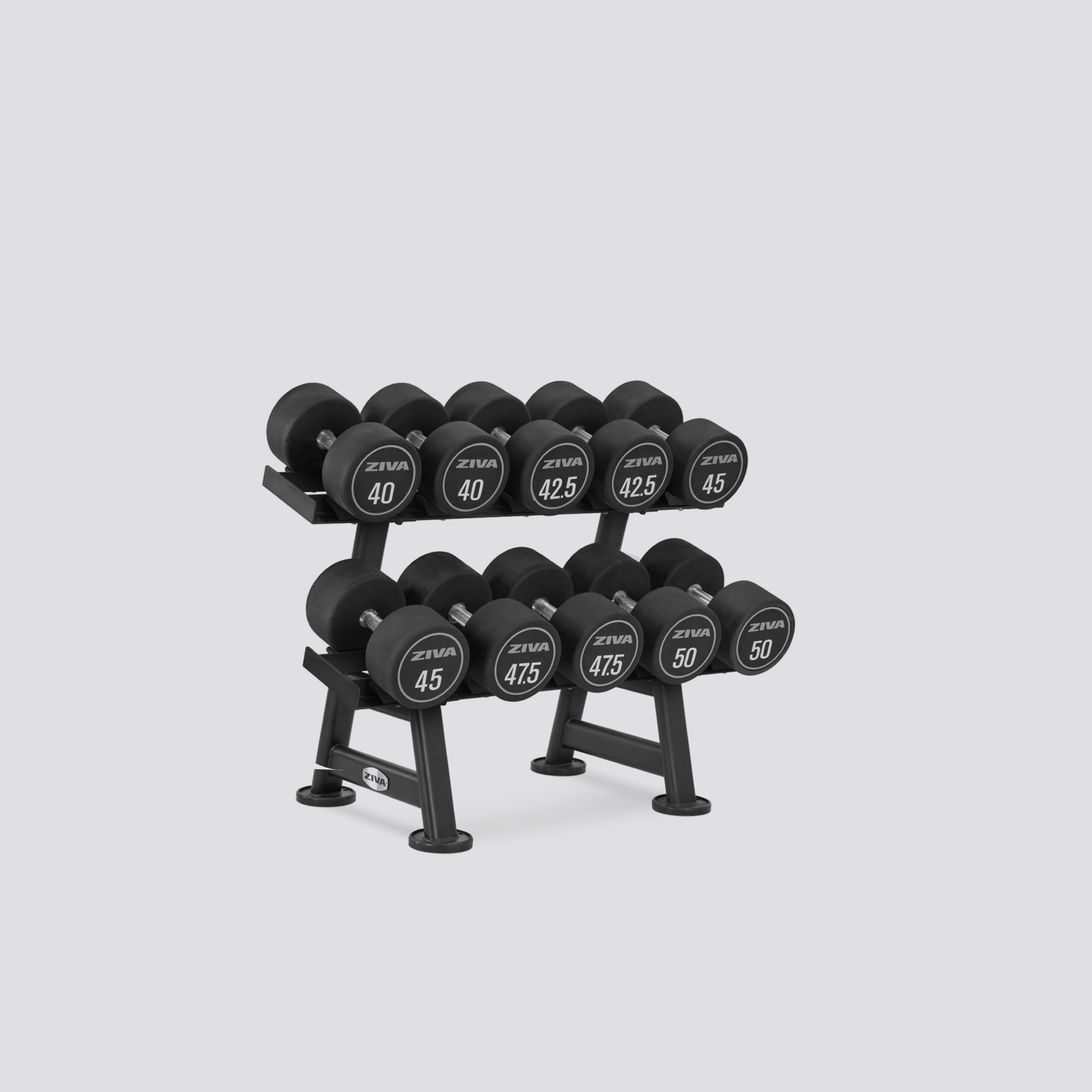 XP Urethane Dumbbell Rack ZIVA 3 Sizes