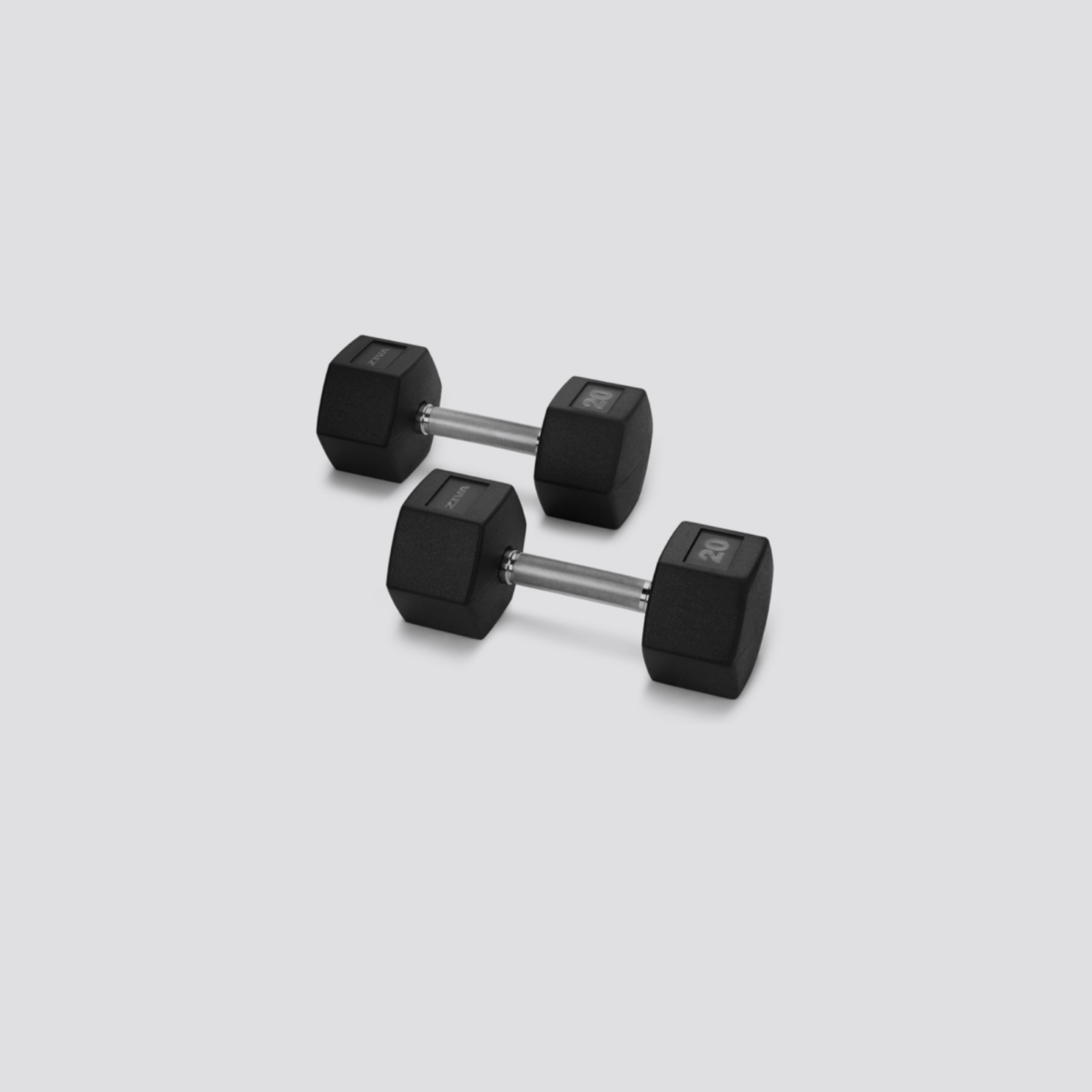 Pack of 10 Hexagonal Dumbbells + 3-Height Dumbbell Rack · GiveMeFit · From 2.5 kg to 25 kg