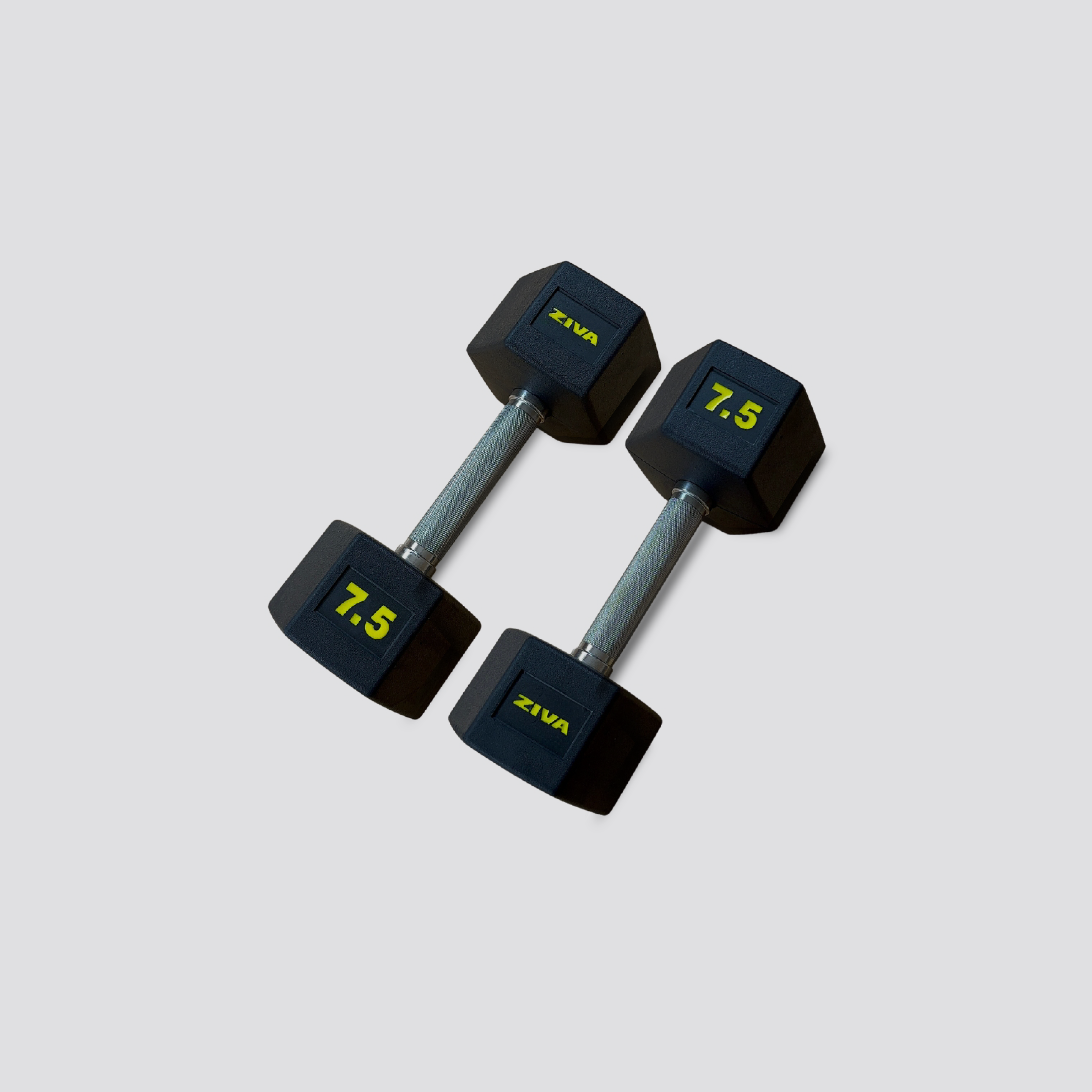 Haltère hexagonal · GiveMeFit · Caoutchouc · De 1 kg à 50 kg · Unité