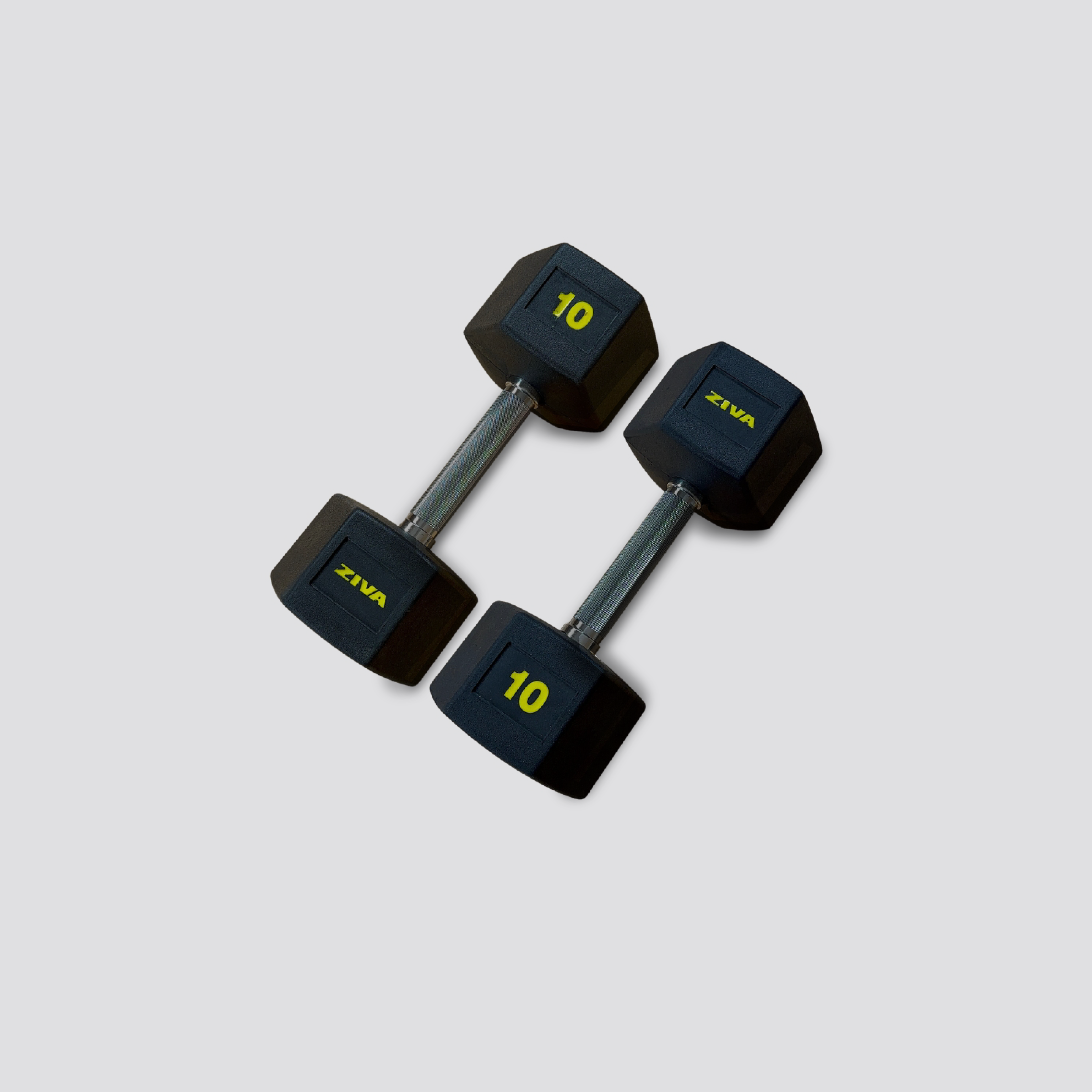 Haltère hexagonal · GiveMeFit · Caoutchouc · De 1 kg à 50 kg · Unité