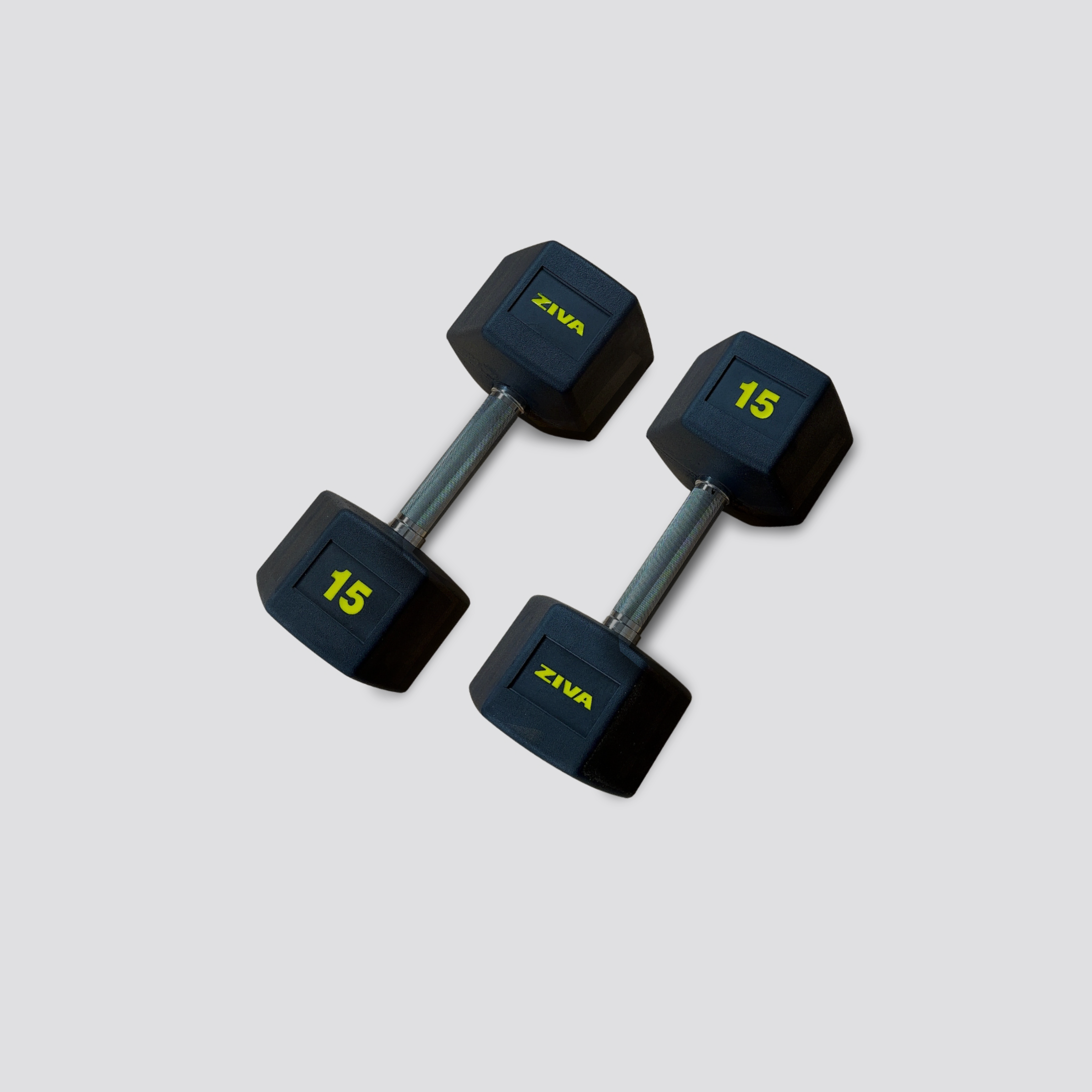 Haltère hexagonal · GiveMeFit · Caoutchouc · De 1 kg à 50 kg · Unité