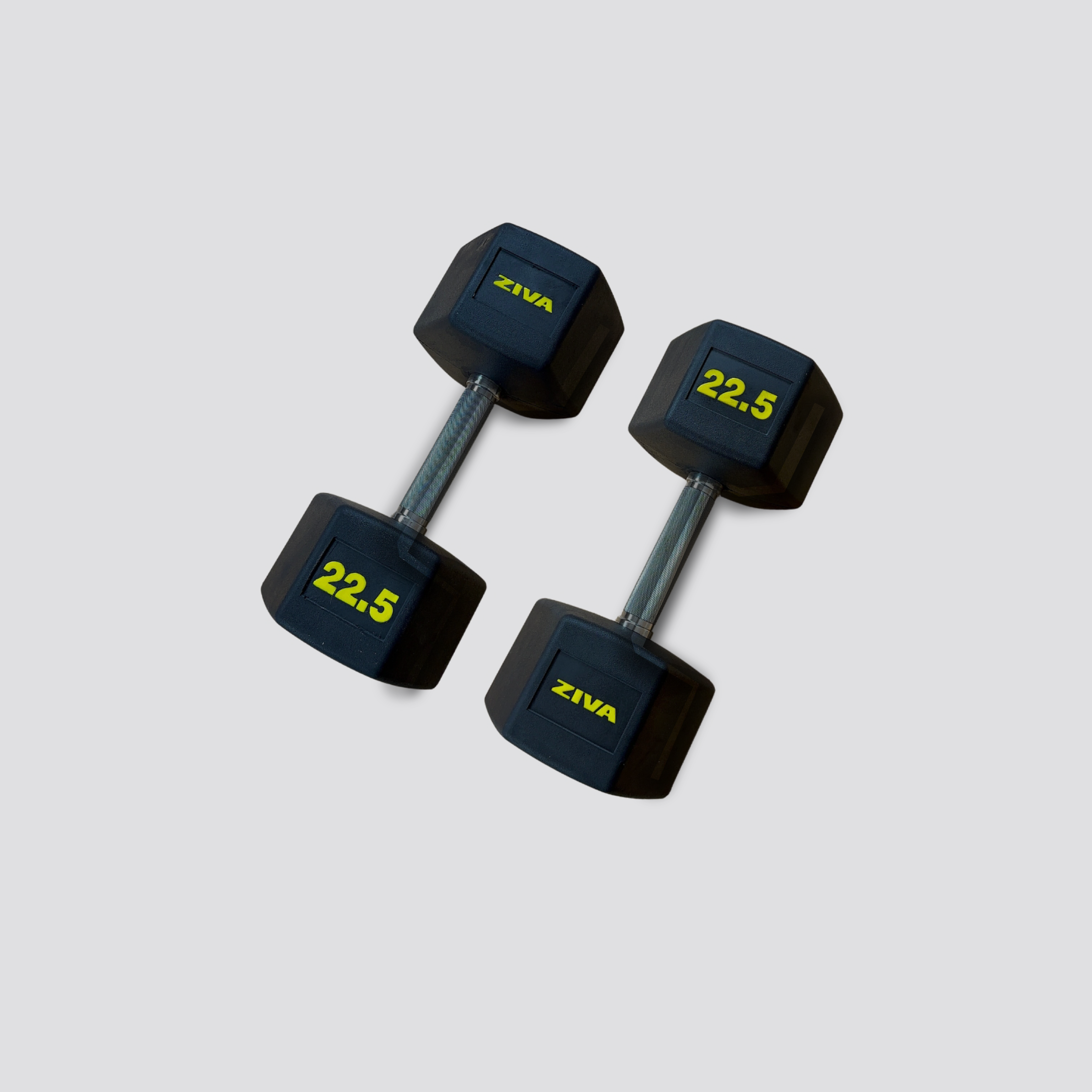 Haltère hexagonal · GiveMeFit · Caoutchouc · De 1 kg à 50 kg · Unité