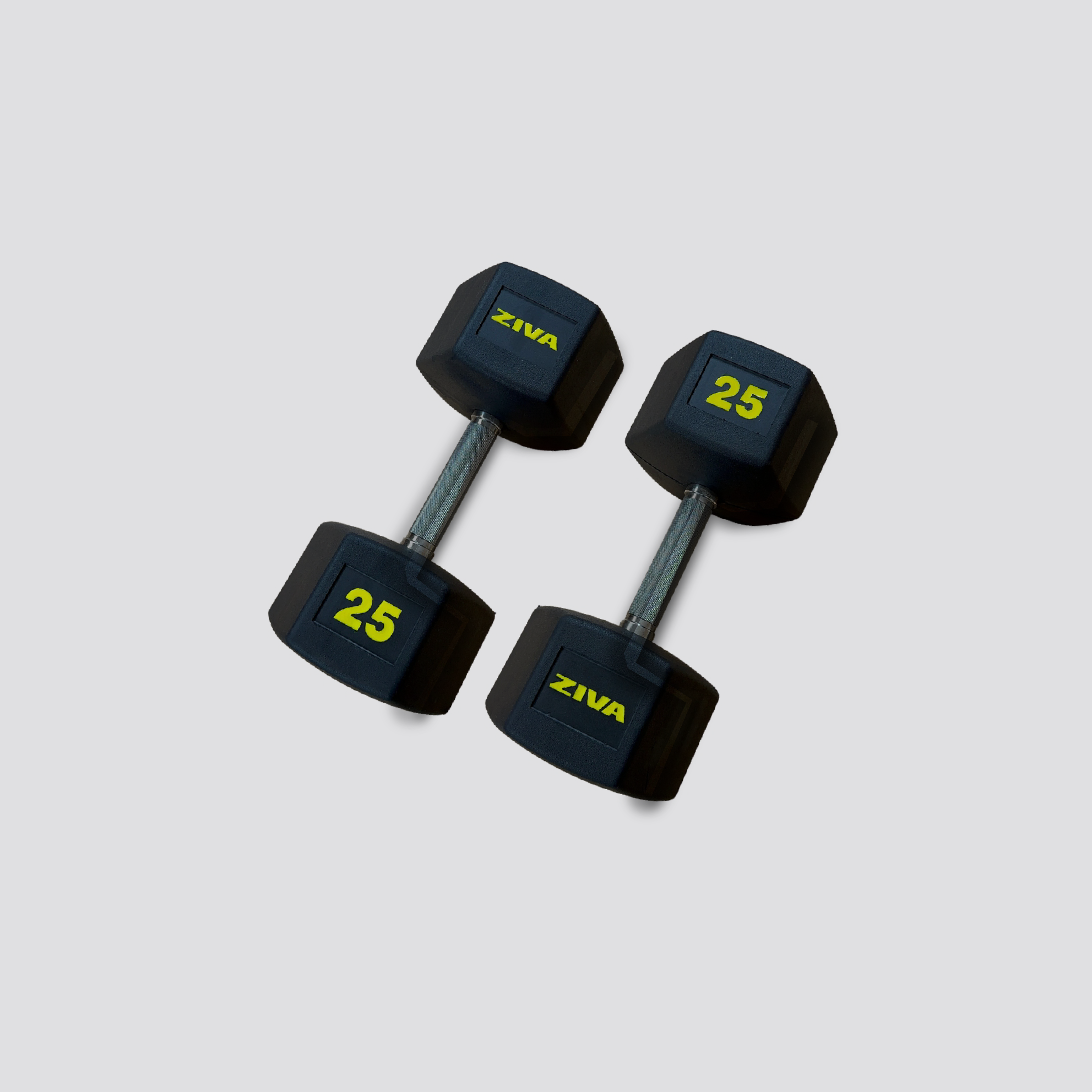 Haltère hexagonal · GiveMeFit · Caoutchouc · De 1 kg à 50 kg · Unité