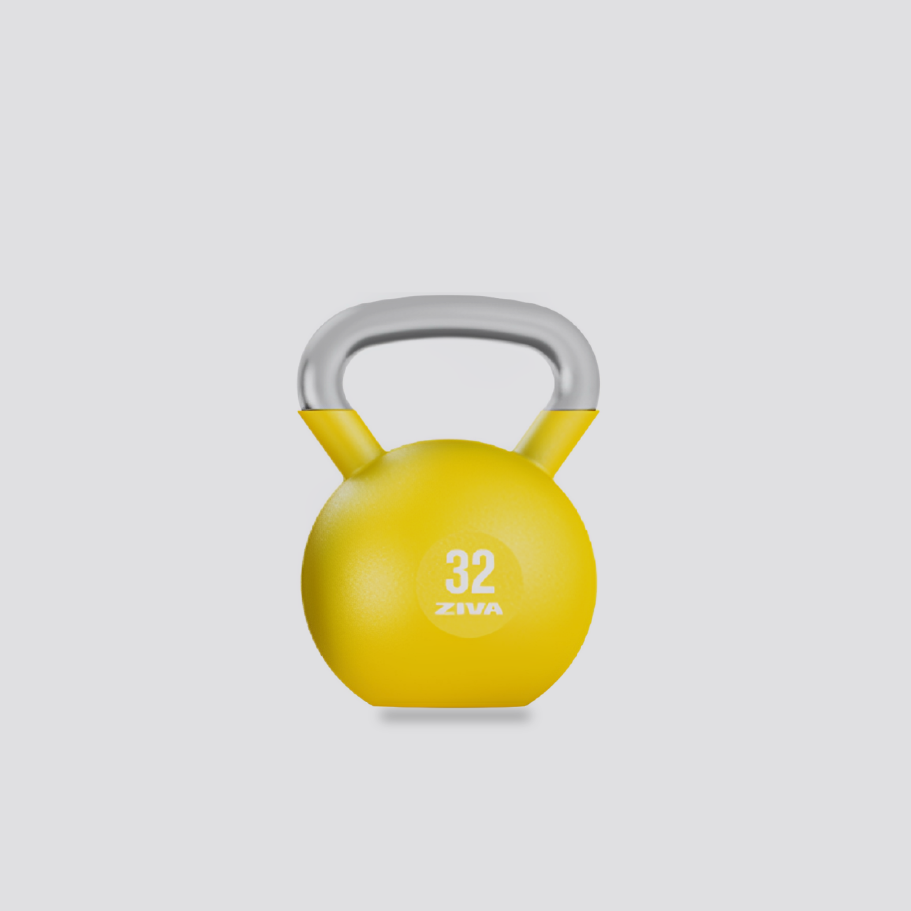 Kettlebell Performance Vinilo Agarre Cromado · Ziva · De 4 kg A 32 kg · Unidad