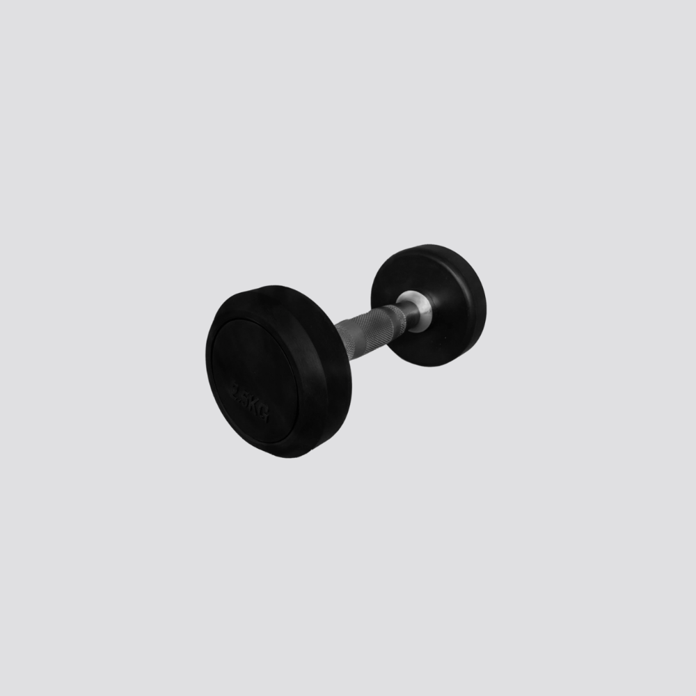 Pro Style Black Dumbbell Pack + Stand GiveMeFit From 7.5 to 30 kg