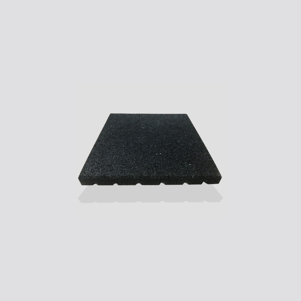 Black Rubber Tile GiveMeFit 1000 x 1000 mm