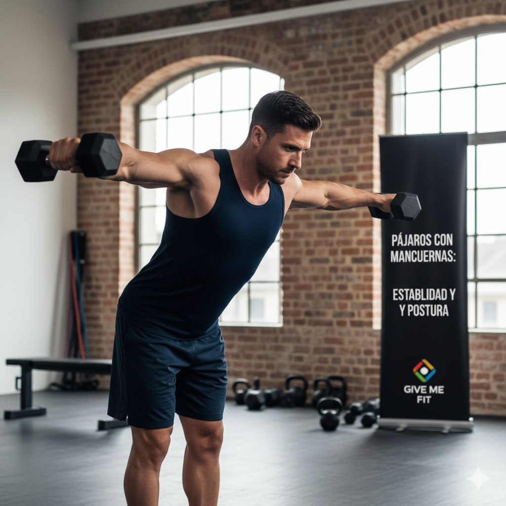 Pájaros con mancuernas: El ejercicio para mejorar tu postura