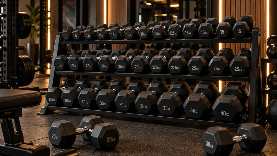 Mancuernas para gimnasio: qué pesos y cuántos pares comprar según tu centro
