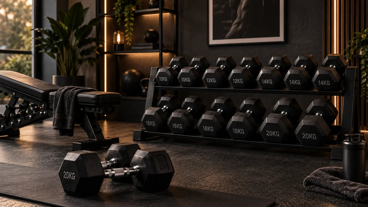 Mancuernas pesadas para entrenar en casa desde 10 hasta 20 kg