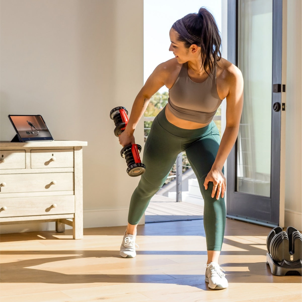 Mancuerna Ajustable SelectTech · Bowflex · De 2 kg A 24 kg · Unidad