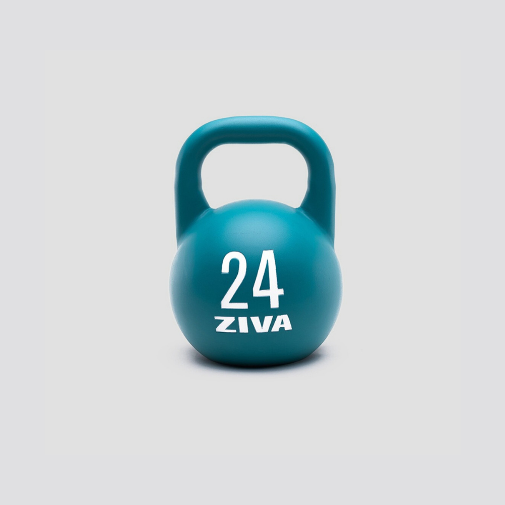 Kettlebell Ziva Chic Studio 10 Kg - Turquoise, Mixte, Idéal Pour Le Fitness, La Musculation Et Les Entraînements à Domicile